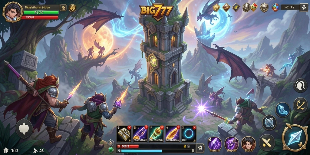 Tampilan gameplay menara pertahanan yang menegangkan dan menantang.