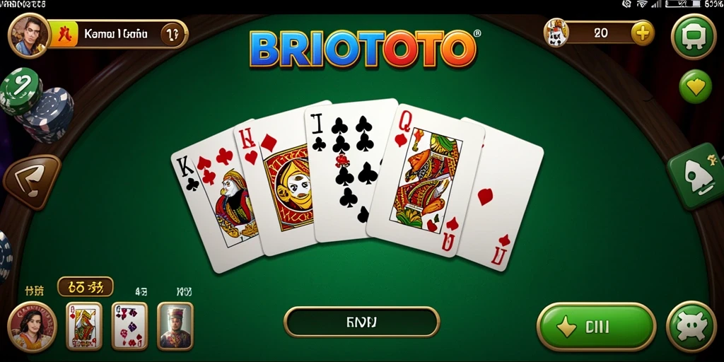 Tampilan gameplay menarik dari BRIOTOTO dalam suasana Domino.