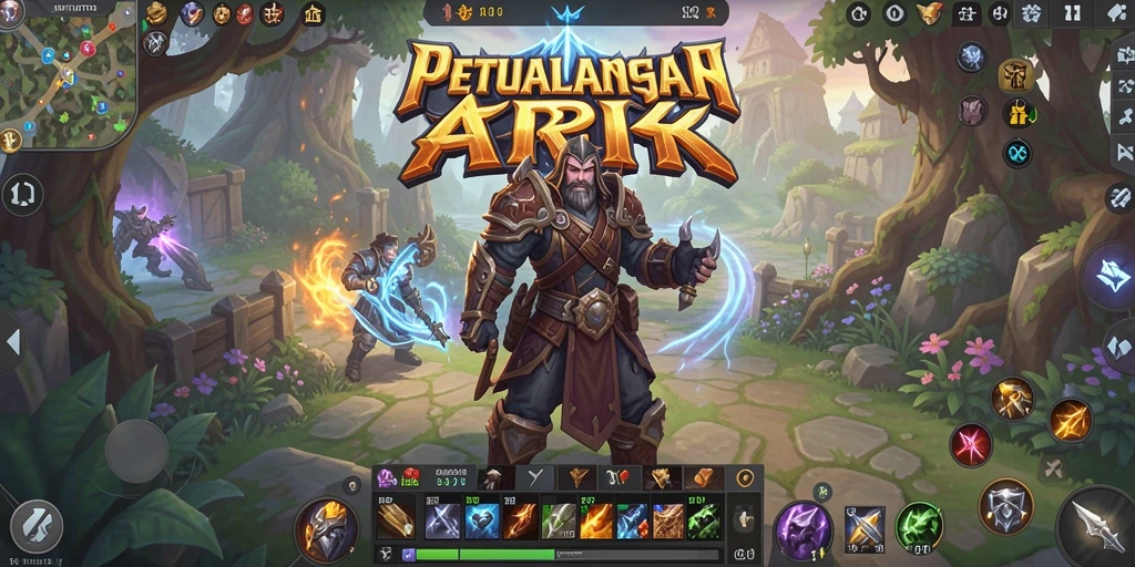 Tampilan gameplay petualangan epik dalam DIREKTURTOTO yang menakjubkan.