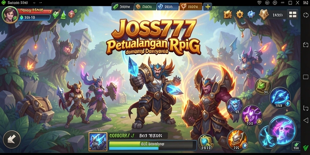 Tampilan menarik dari gameplay RPG JOSS777 menunjukkan aksi pertarungan yang seru.