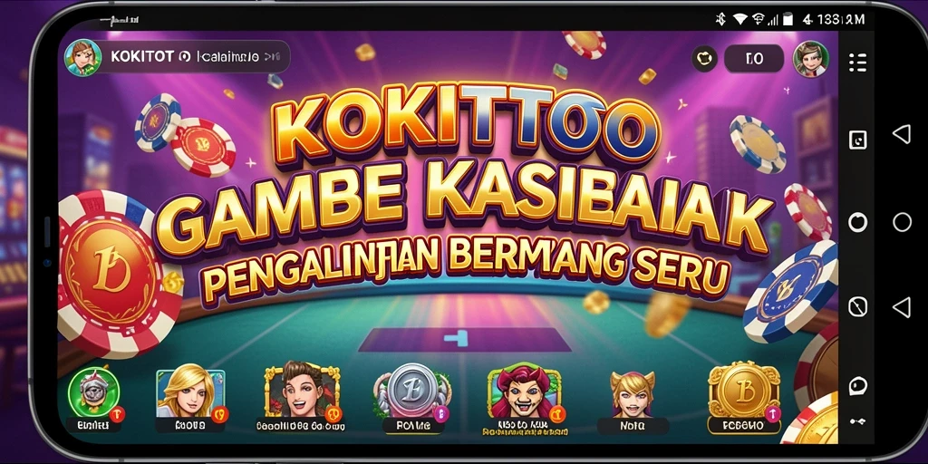Tampilan gameplay KOKITOTO yang menonjolkan keseruan permainan Kasino.