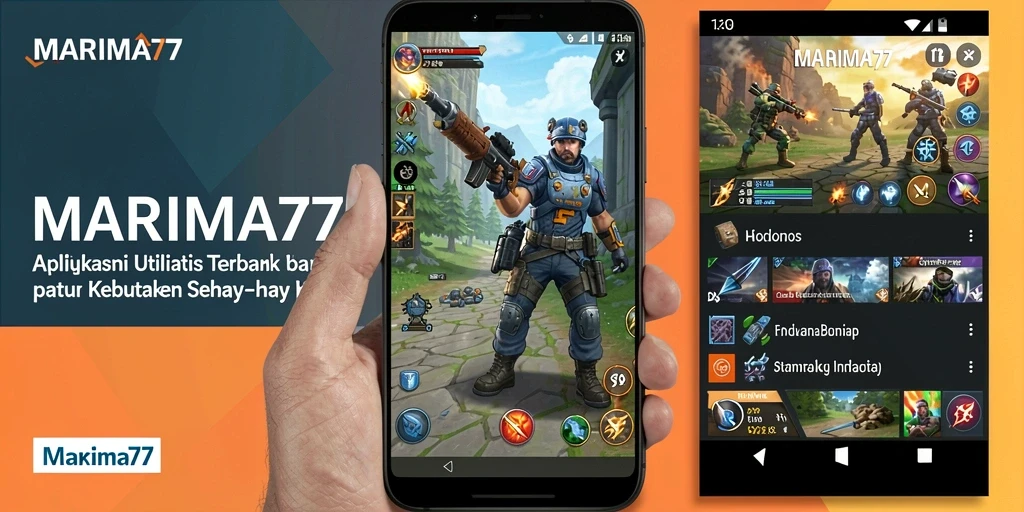 Screenshot utama MARIMA77 menunjukkan fitur utilitas yang praktis dan intuitif.