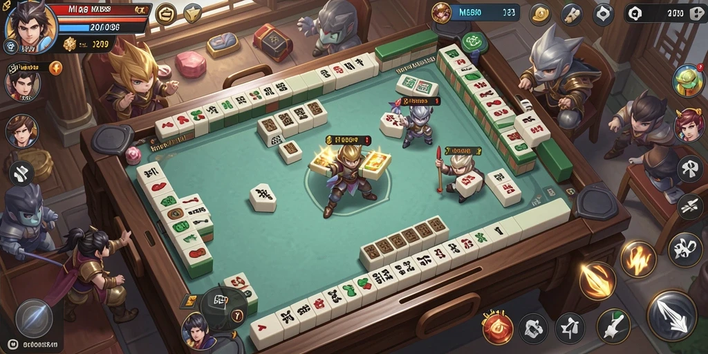 Gameplay Mahjong seru di MLBB8 dengan desain yang menarik.