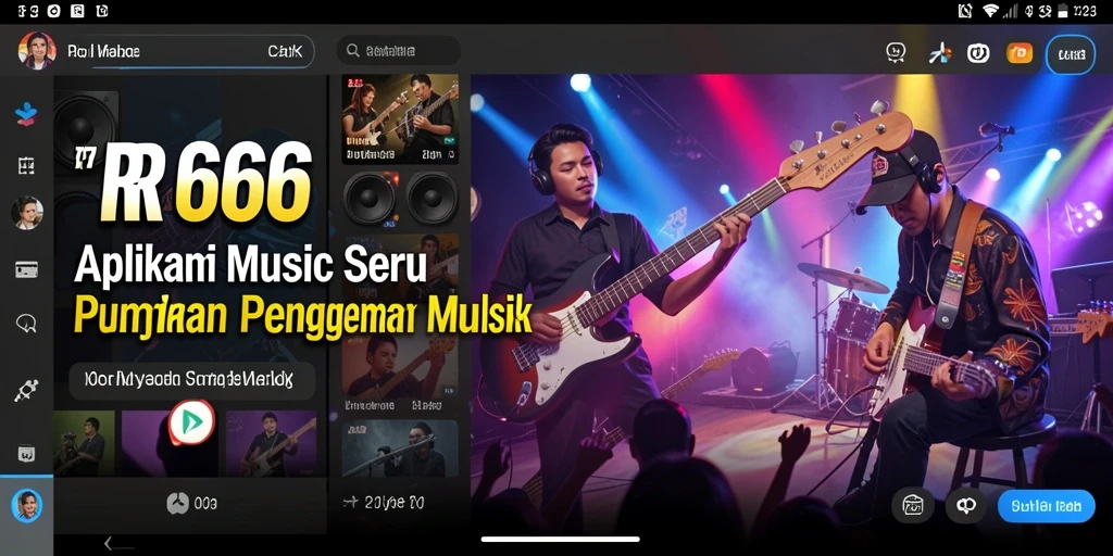 Screenshot gameplay RR666 menampilkan pemain sedang bermain musik dengan penuh semangat.