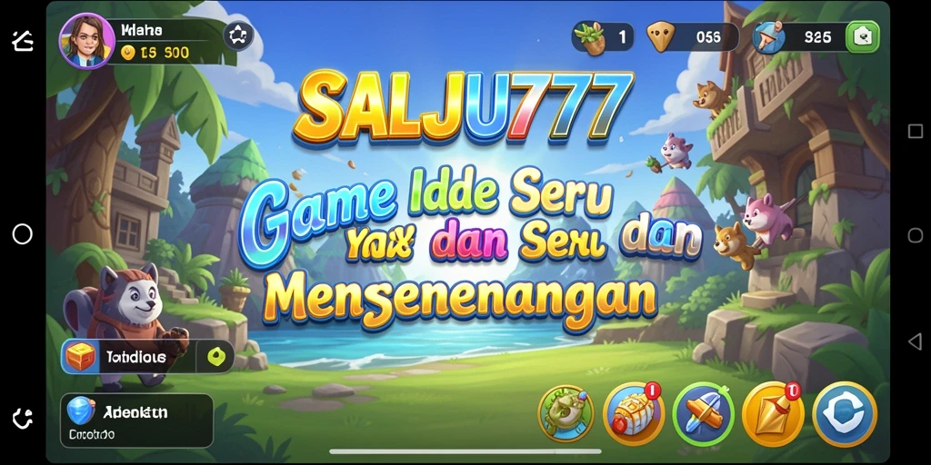Tampilan gameplay SALJU777 yang menarik dan penuh warna.
