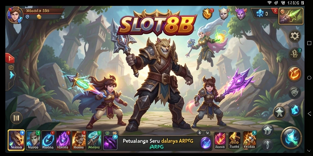 Tangkapan layar SLOT88 menampilkan aksi seru dalam pertempuran ARPG.
