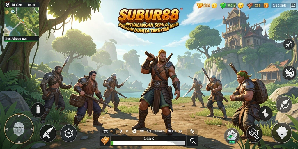 Tampilan menakjubkan dari gameplay SUBUR88 dalam dunia terbuka.