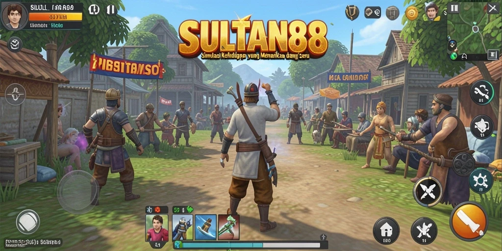 Tampilan menarik dari gameplay SULTAN88 yang menampilkan interaksi sosial.